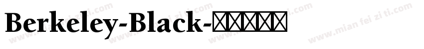 Berkeley-Black字体转换