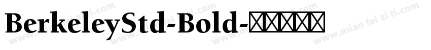BerkeleyStd-Bold字体转换
