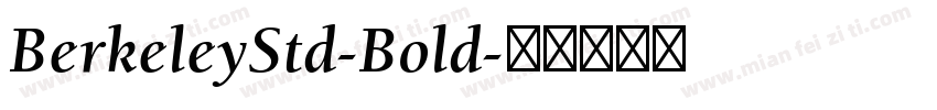 BerkeleyStd-Bold字体转换
