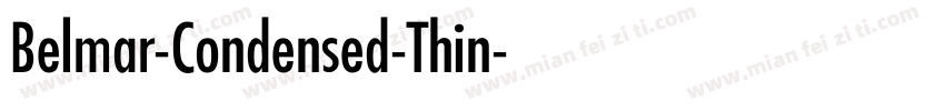 Belmar-Condensed-Thin字体转换