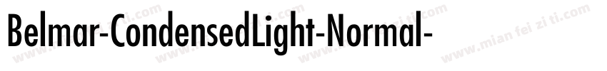 Belmar-CondensedLight-Normal字体转换
