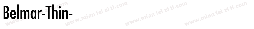 Belmar-Thin字体转换