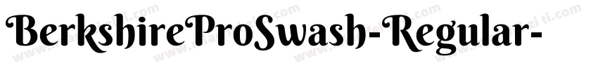 BerkshireProSwash-Regular字体转换
