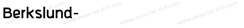 Berkslund字体转换
