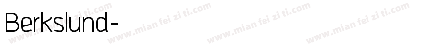 Berkslund字体转换