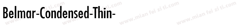 Belmar-Condensed-Thin字体转换