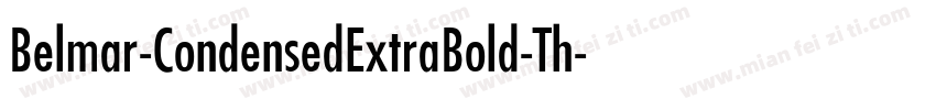 Belmar-CondensedExtraBold-Th字体转换