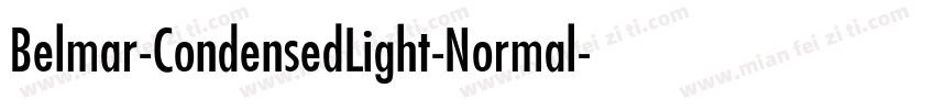 Belmar-CondensedLight-Normal字体转换