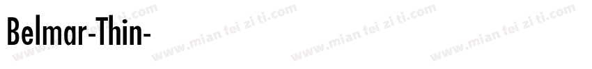 Belmar-Thin字体转换