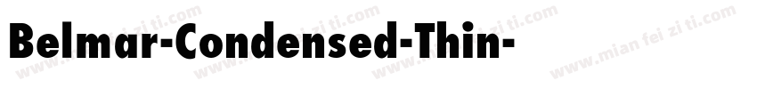 Belmar-Condensed-Thin字体转换