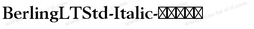 BerlingLTStd-Italic字体转换