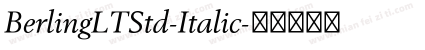 BerlingLTStd-Italic字体转换