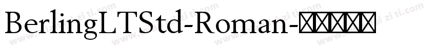 BerlingLTStd-Roman字体转换