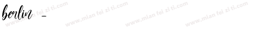 berlin字库字体转换