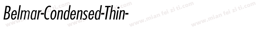 Belmar-Condensed-Thin字体转换