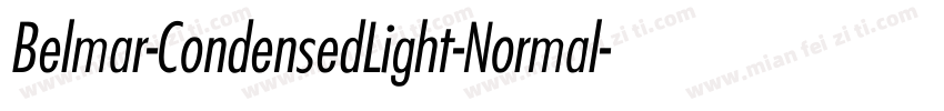 Belmar-CondensedLight-Normal字体转换
