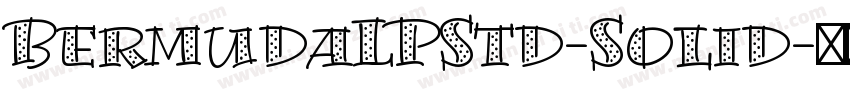 BermudaLPStd-Solid字体转换