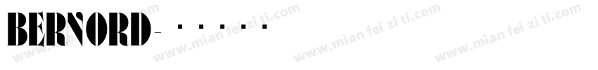 BERNORD字体转换