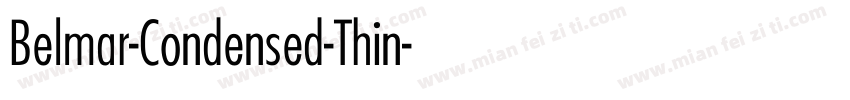 Belmar-Condensed-Thin字体转换