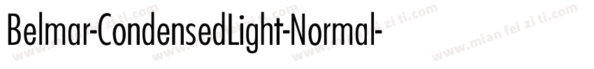 Belmar-CondensedLight-Normal字体转换