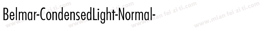 Belmar-CondensedLight-Normal字体转换