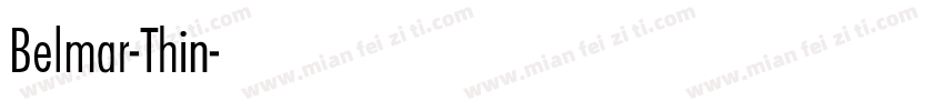 Belmar-Thin字体转换