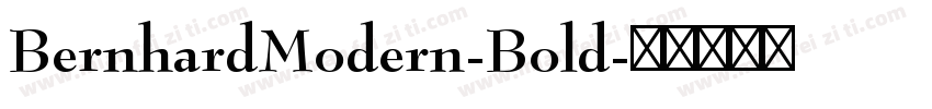 BernhardModern-Bold字体转换
