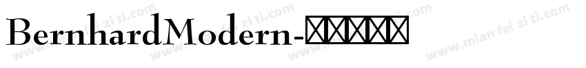 BernhardModern字体转换