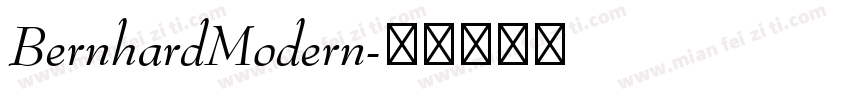 BernhardModern字体转换