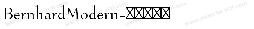 BernhardModern字体转换