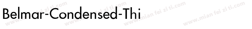 Belmar-Condensed-Thin字体转换