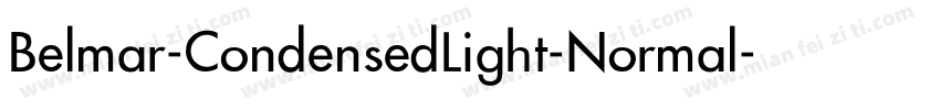 Belmar-CondensedLight-Normal字体转换