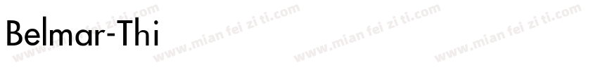 Belmar-Thin字体转换