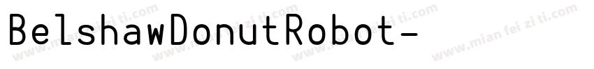 BelshawDonutRobot字体转换