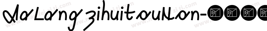 AaLangzihuitouNon字体转换