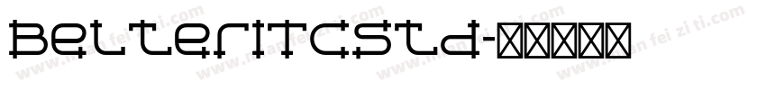 BelterITCStd字体转换