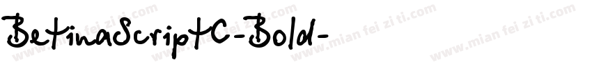 BetinaScriptC-Bold字体转换