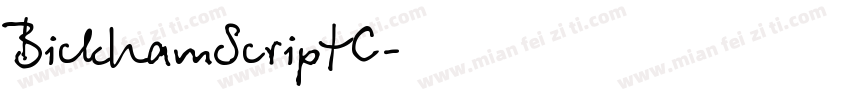 BickhamScriptC字体转换