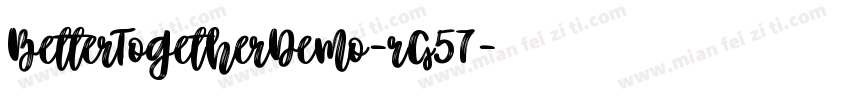 BetterTogetherDemo-rG57字体转换