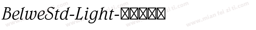 BelweStd-Light字体转换