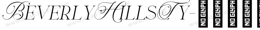 BeverlyHillsTy字体转换