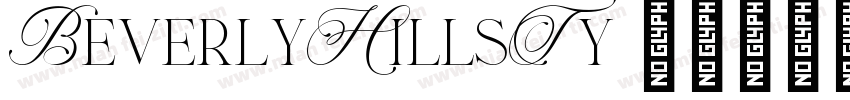 BeverlyHillsTy字体转换