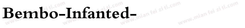 Bembo-Infanted字体转换