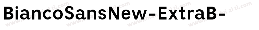 BiancoSansNew-ExtraB字体转换