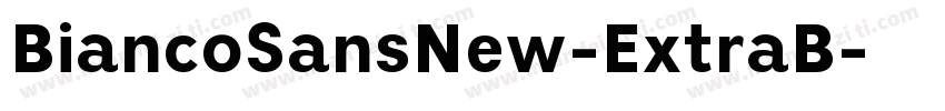 BiancoSansNew-ExtraB字体转换