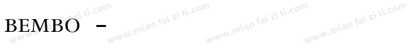 bembo字体字体转换