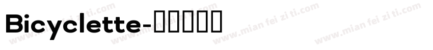 Bicyclette字体转换