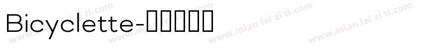 Bicyclette字体转换