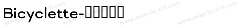 Bicyclette字体转换