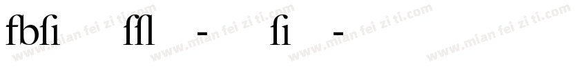 BigCaslon-Mediun字体转换